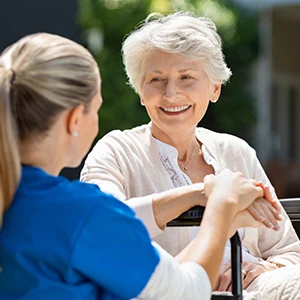 Nurse with Elderly Patient