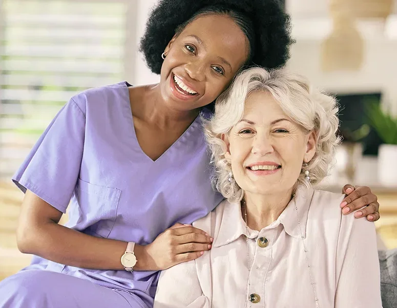 Caregiver with Patient